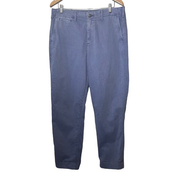 Gap Pants Stroight Cotton Washed Out Blue Hi Rise Chinos Khakis Casual Comfy 14T - Picture 1 of 6